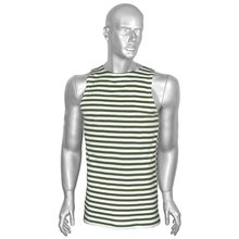 Майка-тельняшка оливковая